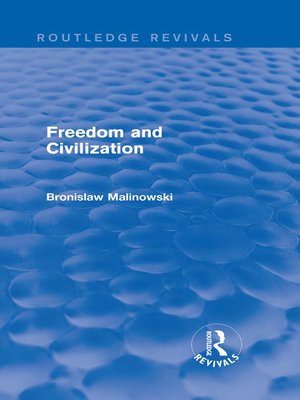 cover image of Freedom and Civilization